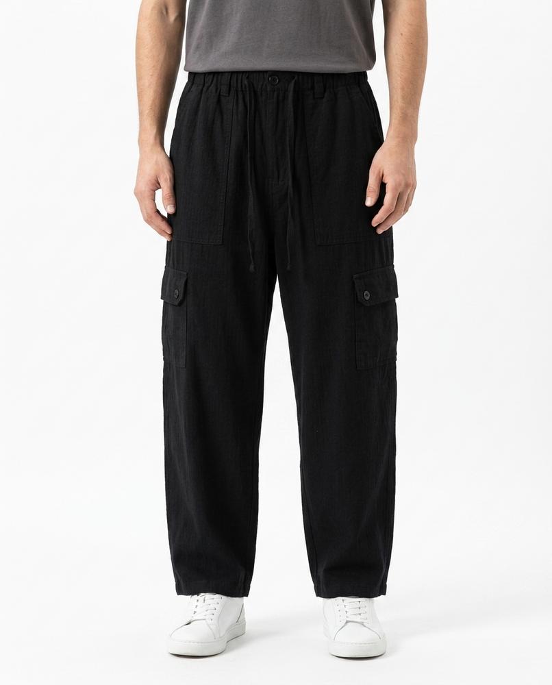 53 Degrees Outlet - Lalev | Wide-Leg Cotton Pants Unisex